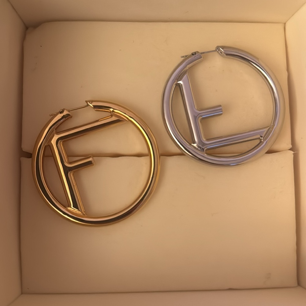 Fendi “F” is for Fendi Earrings. 
Worn 1x for a photo shoot. 💯 authentic.